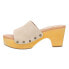 Фото #3 товара Dingo Beechwood Clog Womens Beige Casual Sandals DI906-275