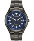 ფოტო #1 პროდუქტის Drive From Citizen Eco-Drive Men's WDR Black Stainless Steel Bracelet Watch 41mm