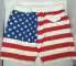 Фото #5 товара Walnut & 39th Mens Swim Trunks Multicolor Blue USA Flag Drawstring Pocket Sz XL