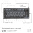 Фото #6 товара Logitech - drahtlose Tastatur fr Mac - MX Mechanical Mini - Aid Grey