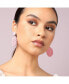 ფოტო #2 პროდუქტის Women's Pink Beaded Circular Drop Earrings