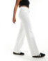 Фото #5 товара Stradivarius wide leg dad jean in white