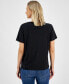 Women's Embellished Pocket Crewneck T-Shirt