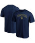 Фото #1 товара Men's Navy Milwaukee Brewers Team Logo Lockup T-shirt