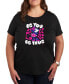 Trendy Plus Size Disney Minnie Mouse Be You Graphic T-shirt