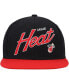 Фото #3 товара Men's Black Miami Heat Team Script 2.0 Fitted Hat