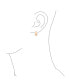 Фото #3 товара Simple Basic Wide Kpop Huggie Hoop Earrings For Women Rose Gold Plated Sterling Silver Flat Hinge