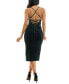 ფოტო #2 პროდუქტის Juniors' Lurex Knit Lace-Up Back Midi Dress