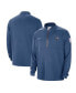 ფოტო #1 პროდუქტის Men's Blue Minnesota Timberwolves 2023/24 Authentic Performance Half-Zip Jacket