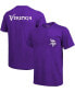 Фото #1 товара Minnesota Vikings Tri-Blend Pocket T-shirt - Heathered Purple