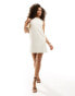 Mango tailored sleeveless mini dress in white