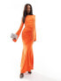 Фото #1 товара Daska ruched detail maxi dress in satsuma