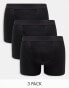 Фото #2 товара Weekday Johnny 3-pack boxer set in black