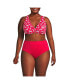 Фото #1 товара Plus Size Chlorine Resistant Twist Front Underwire Bikini Swimsuit Top