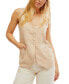 Фото #1 товара Women's Millie Scoop-Neck Button-Up Vest