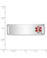 ფოტო #2 პროდუქტის Sterling Silver Rhodium-plated Medical ID Plate Bracelet