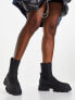 Фото #2 товара Only chunky sole pull on boots in black