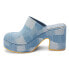 Фото #3 товара BEACH by Matisse Jayde Platform Mule Clogs Womens Blue JAYDE-613