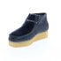 Фото #4 товара Женские сапоги Clarks Wallabee Wedge из серого замши