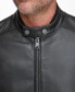 Фото #4 товара Men's Viceroy Sleek Leather Racer Jacket