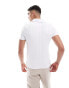 Фото #3 товара ASOS DESIGN muscle fit rib polo shirt in white