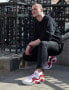Фото #11 товара Pantofi sport pentru bărbați Nike Air Zoom [DX1165 100], alb, roșu.