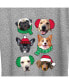 Air Waves Trendy Plus Size Christmas Dogs Graphic T-shirt
