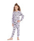 ფოტო #1 პროდუქტის Toddler|Child Girls 2-Piece Pajama Set Kids Sleepwear, Long Sleeve Top and Long Pants PJ Set