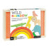 Фото #1 товара Игрушки и игры Petit Collage Настольная игра Wild Rainbow Wooden Balancing Game