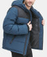 Фото #3 товара Men's Mixed-Media Puffer Coat, Created for Macy's