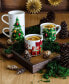 Фото #5 товара Christmas Tree Stackable Mugs, Set of 4