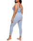 ფოტო #3 პროდუქტის Plus Size Gema Pajama Tank And Legging Set