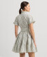 ფოტო #2 პროდუქტის Women's Striped Cotton Broadcloth Shirtdress