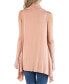 ფოტო #2 პროდუქტის Draped Open Front Sleeveless Cardigan Vest