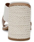 Фото #3 товара Women's Ricky Crossband Raffia Block-Heel Slip-On Sandals