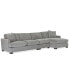 Фото #3 товара CLOSEOUT! Juliam 3-Pc. Fabric Sofa with Chaise, Created for Macy's