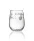Фото #2 товара Icy Pine Stemless 17Oz - Set Of 4 Glasses