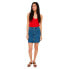 VERO MODA Harper Skater Pock High Waist Short Denim Skirt