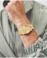 ფოტო #7 პროდუქტის Men's Bold Verso Yellow Ionic Gold-Tone Plated Steel Bracelet Watch 44mm