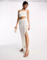 Фото #3 товара NA-KD x Jessica Haller co-ord crochet bandeau in off white