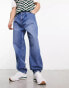 Фото #1 товара ASOS DESIGN balloon jeans in mid wash blue