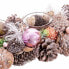 Фото #3 товара Рождественский подсвечник Белый Розовый Пластик Foam Ананасы 38 x 15 x 8,5 cm