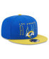 Фото #3 товара Men's Royal, Gold Los Angeles Rams Headline 9FIFTY Snapback Hat