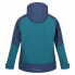 Фото #6 товара Мужская спортивная куртка Regatta Hewitts VII Синий Зеленый Капюшон