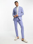 Фото #2 товара New Look super skinny suit jacket in light blue - suit 1