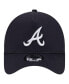 Фото #4 товара Men's Navy Atlanta Braves Team Color A-Frame 9FORTY Adjustable Hat