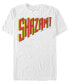 DC Men's Shazam Text Logo Short Sleeve T-Shirt Белый, Small - фото #1