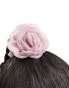 True Decadence chiffon corsage flower hair clip in mauve