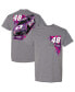 Фото #1 товара Men's Heather Charcoal Alex Bowman Ally T-shirt