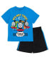 Фото #1 товара Little Boys Tank Engine Graphic T-Shirt and Shorts Outfit Set to